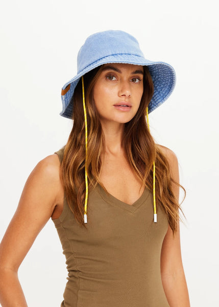 Washed Denim Bucket Hat