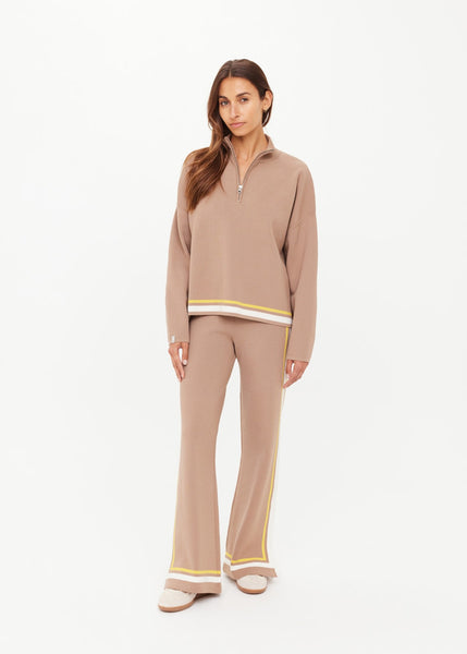 Veneto Carter Knit Zip Top