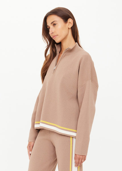 Veneto Carter Knit Zip Top