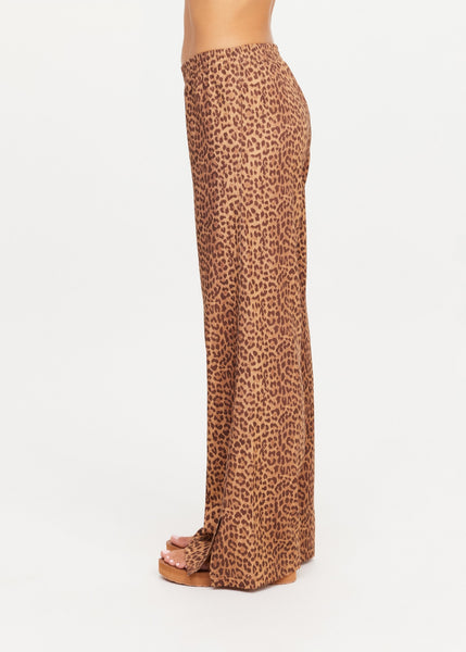 Javan Juliet Pant in Leopard