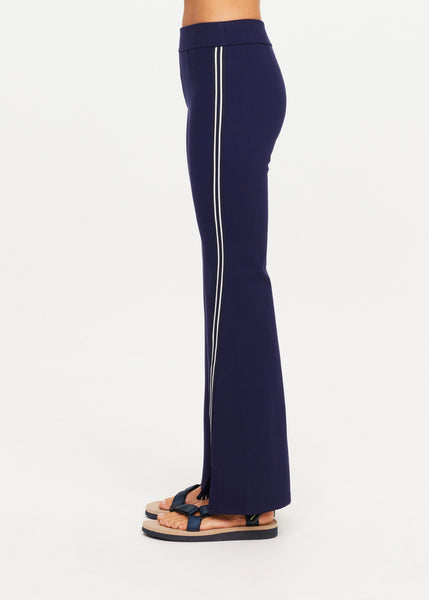 Joyela Panelled Flare Pant - Navy