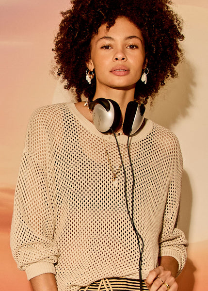 Sebastian Knit Crew - Natural