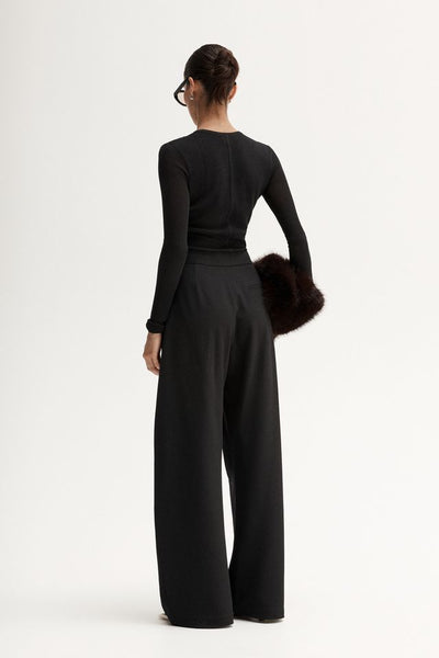 Silia Knit Top - Black