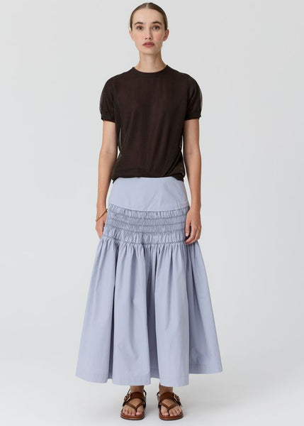 Kaspar Layered Tee - Choc/Choc