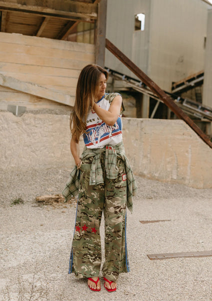 Camo Jersey Track Pants