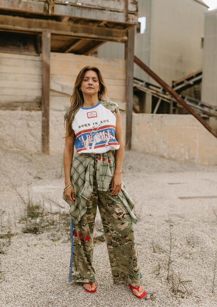 Camo Jersey Track Pants