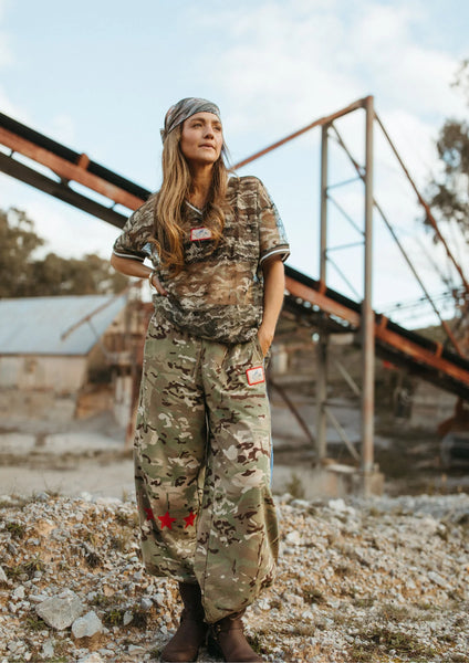 Camo Jersey Track Pants