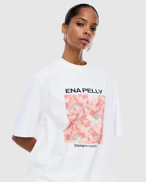 Coral Floral Tee