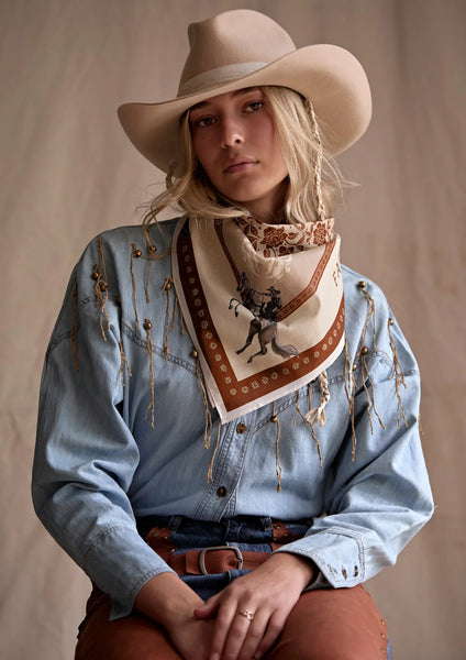 Paisley Palomino Scarf