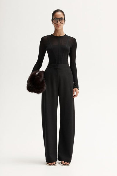 Silia Knit Top - Black