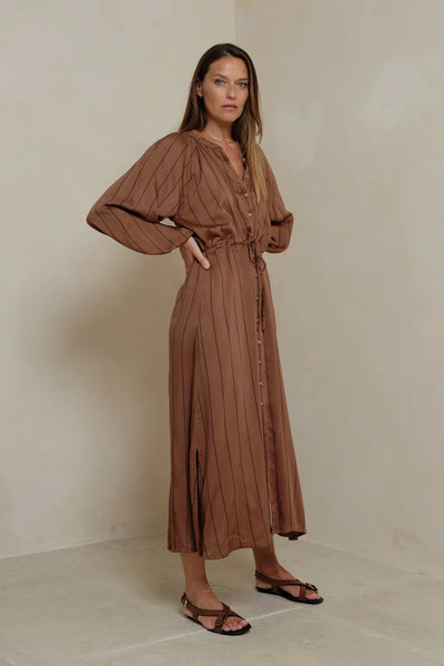 Lourdes Dress - Seraphine Brown