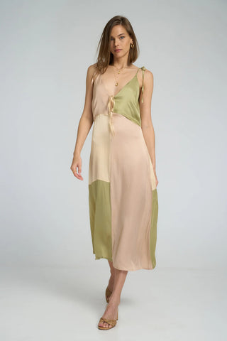 Peony Dress - Shell Pink/Pastel Sage/Butter Yellow